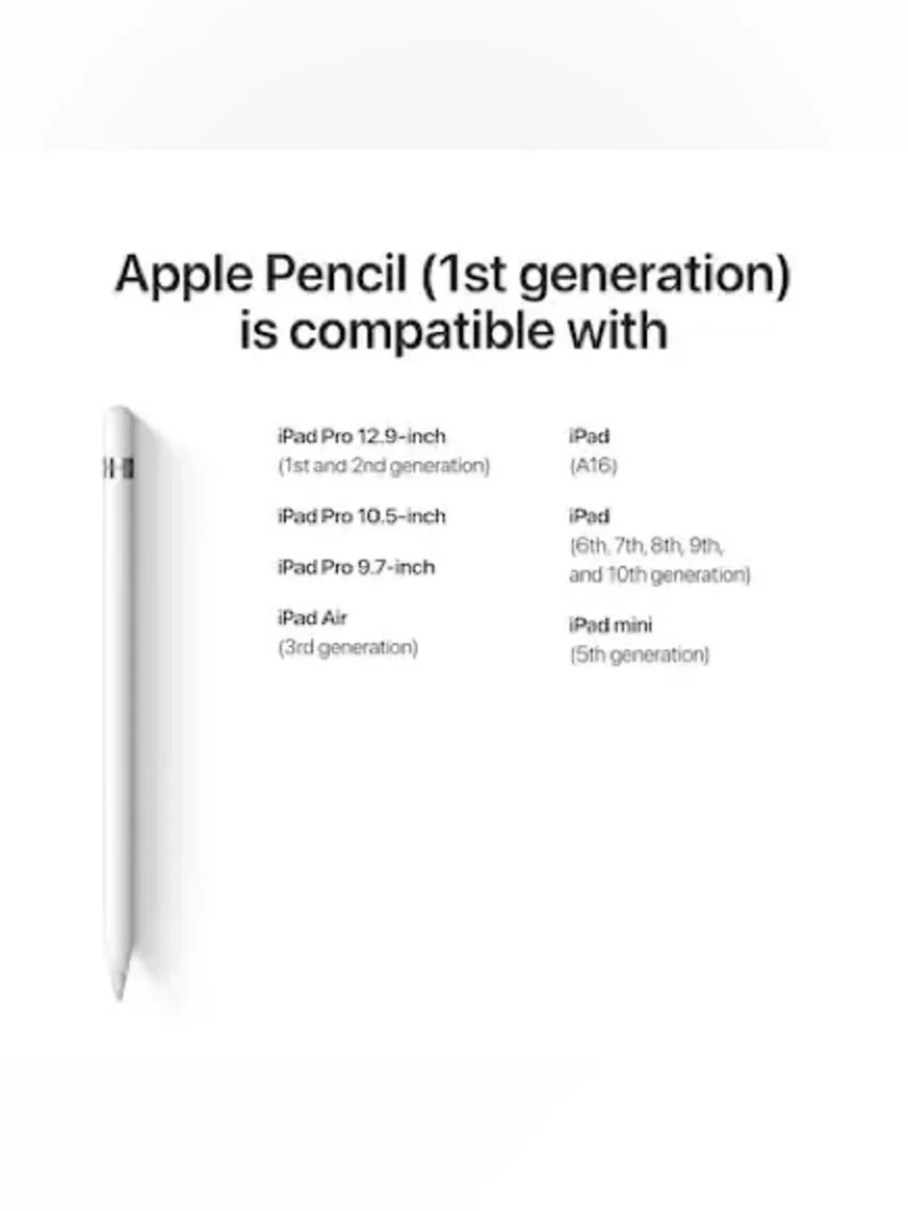 Apple Pencil 1st Generation Digital Stylus